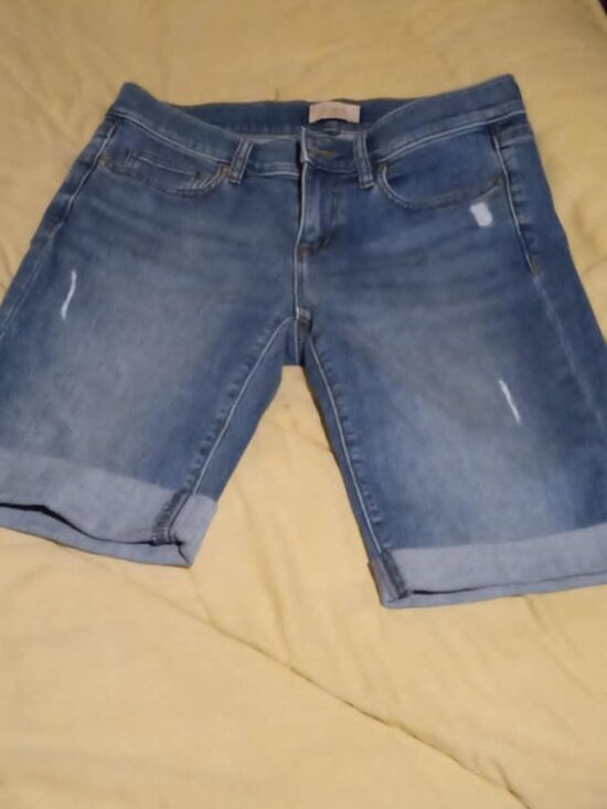 LOFT Pants - loft outlet cuffed shorts distressed 2 stretch